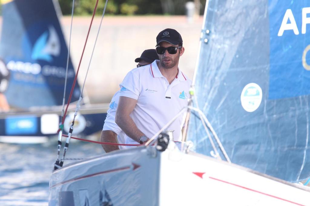 Sir Ben Ainslie moves on to the semi finals in the Argo Group Gold Cup at the Royal Bermuda Yacht Club on Hamilton Harbour. © Charles Anderson /Argo Group Gold Cup